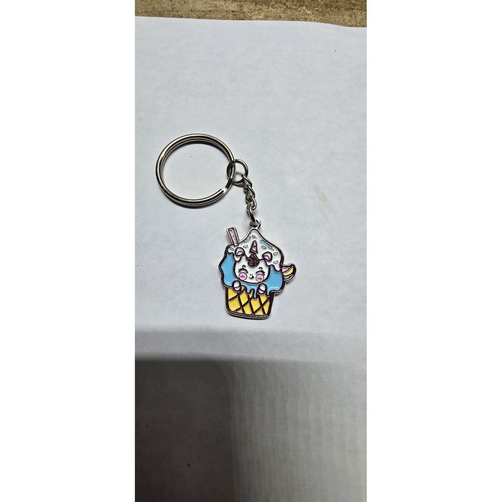 Kawaii Unicorn Cupcake keychain